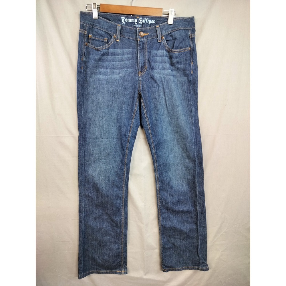 Tommy Hilfiger Jeans Women 6R Blue Boyfriend Denim Casual Classic Y2K Pants